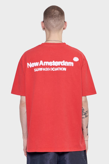 meskie#@Koszulka SPRAYED LOGO TEE czerwona