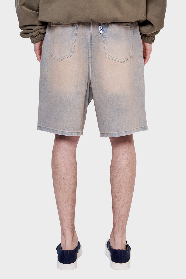 meskie#@Szorty DENIM SHORTS piaskowe