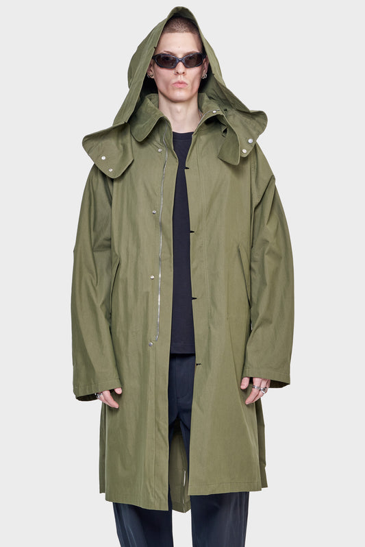 meskie#@Kurtka PARKA CENTER zielona