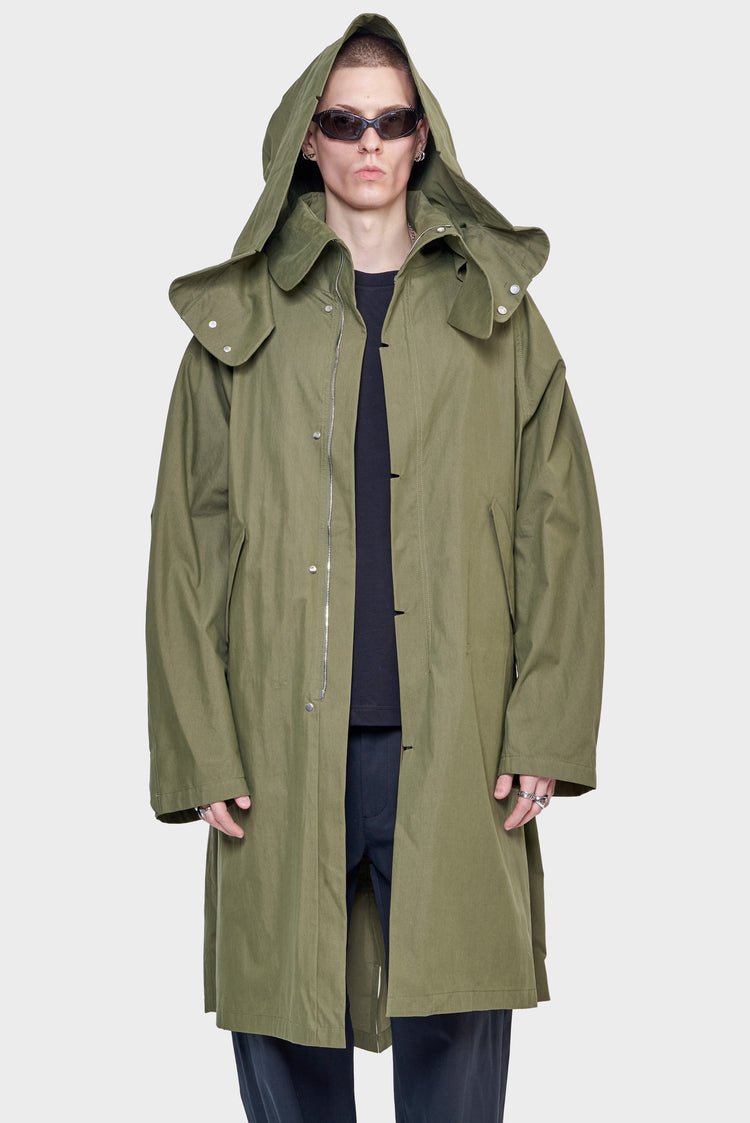 meskie#@Kurtka PARKA CENTER zielona