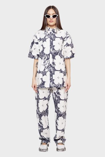 damskie#@Koszula ANDY WARHOL DENIM SHIRT biała