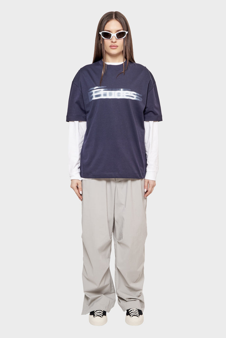 damskie#@Koszulka RELAX TEE ETUDES BLUR granatowa