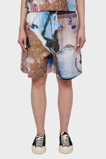 damskie#@Szorty WORK SHORTS MEMORY lane print