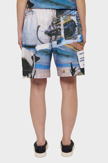 damskie#@Szorty WORK SHORTS MEMORY lane print