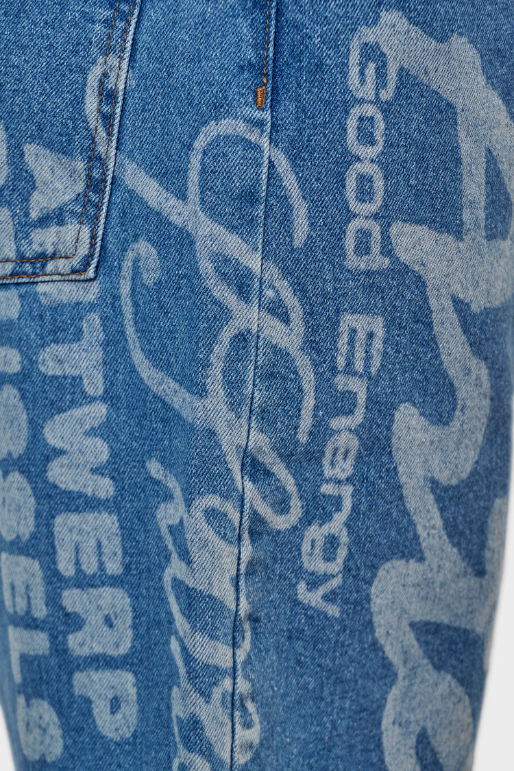 ARTE PRINT shorts blue