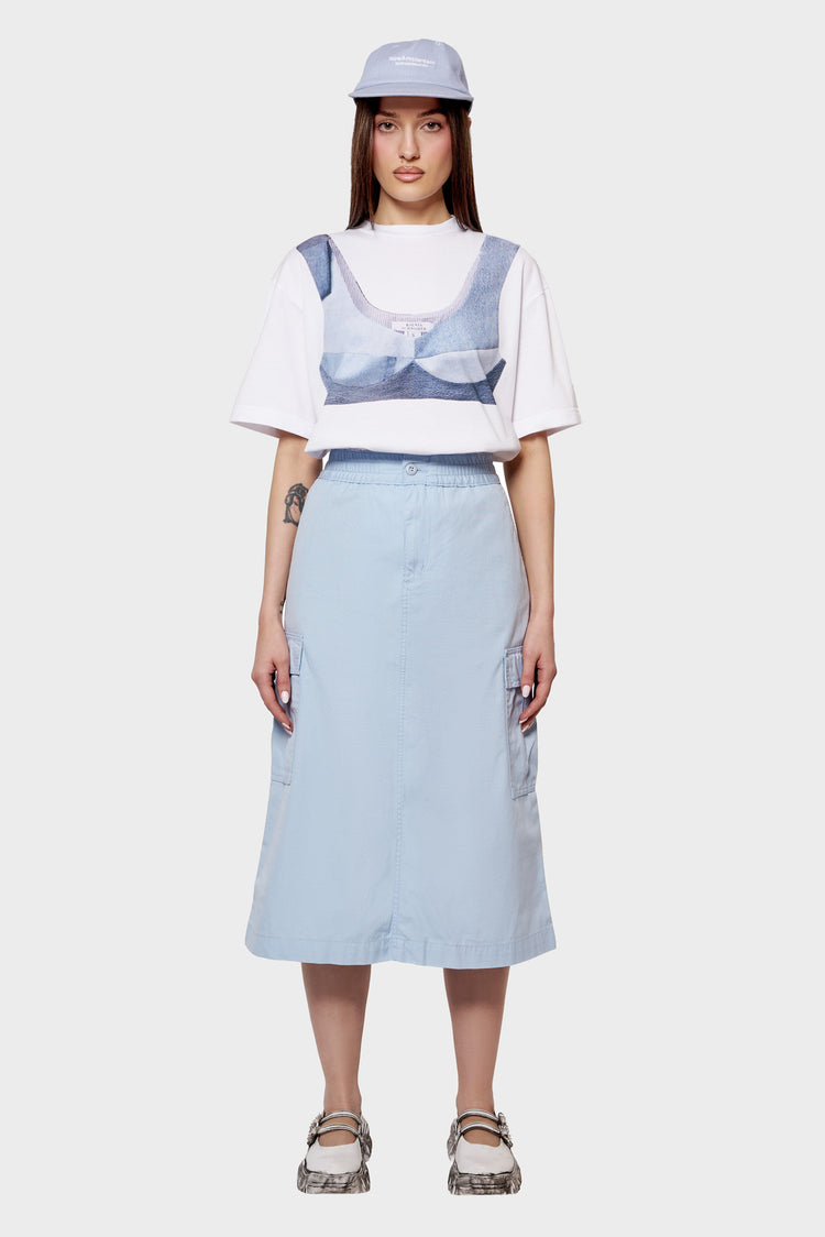 W' JET CARGO skirt light blue