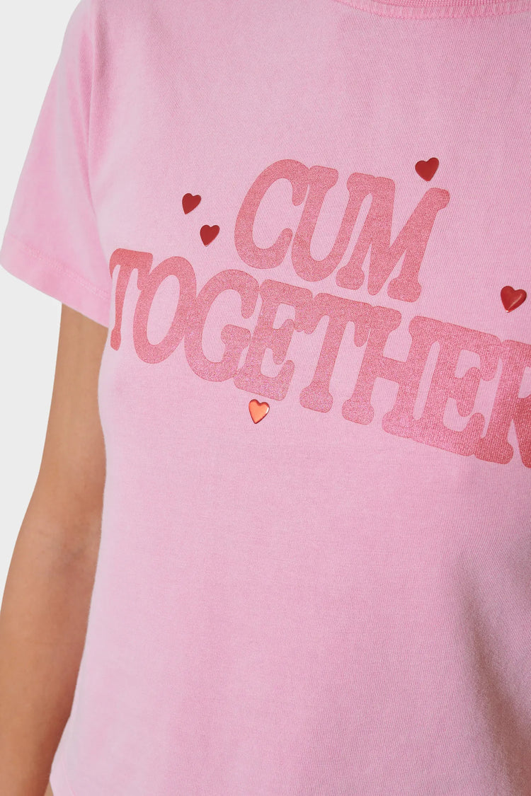 T-shirt LOVE TOGETHER pink