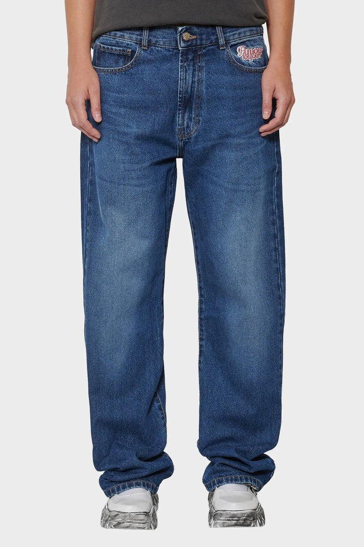 Pants BACK POCKET PLEASURES navy blue