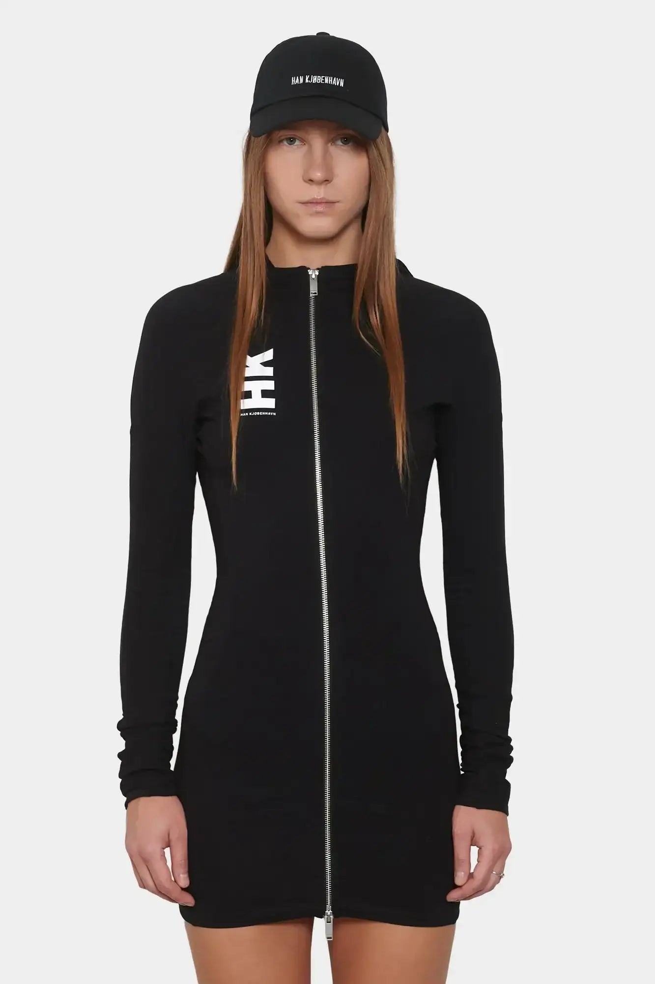 Dress LOGO ZIPPED black