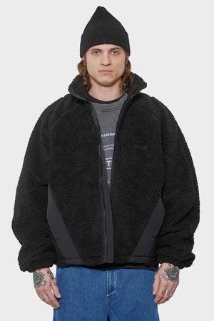 meskie#@Kurtka FLEECE JACKET AW25 czarna