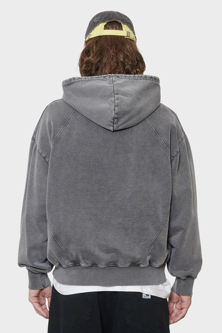 Bluza LOGO OVERSIZED HOODIE ciemnoszara