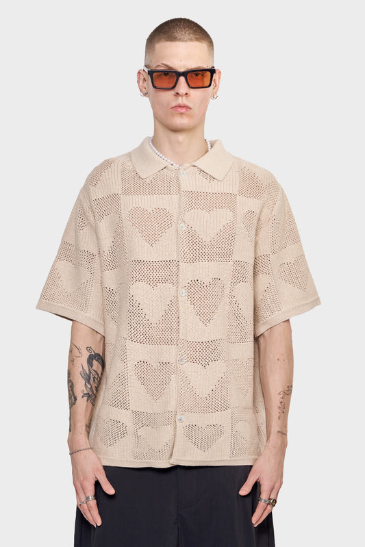 meskie#@Sweter CUPID'S NET beżowy