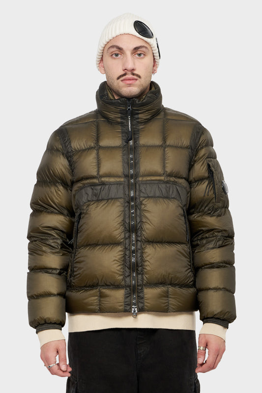 meskie#@Kurtka HOODED SHORT DOWN zielona