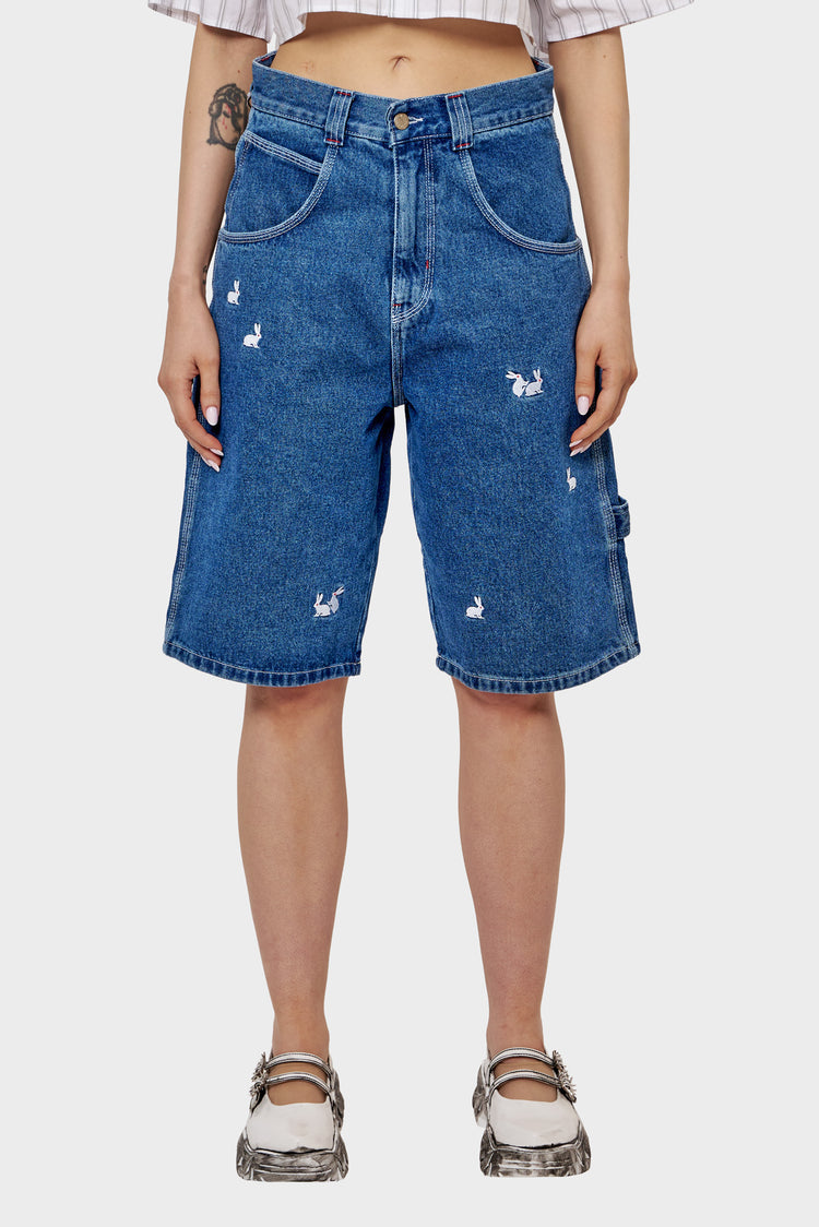 damskie#@Szorty BUNYY BONANZA niebieskie