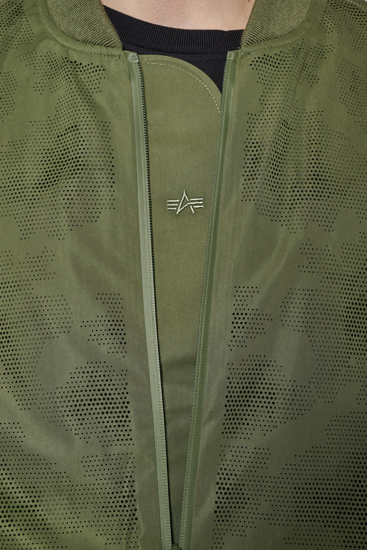 Kurtka LASER CUT FLIGHT JACKET II zielona