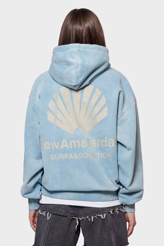 damskie#@Bluza LOGO HOODIE SWEATER niebieska