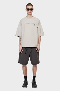 Koszulka WOVEN T-SHIRT szara