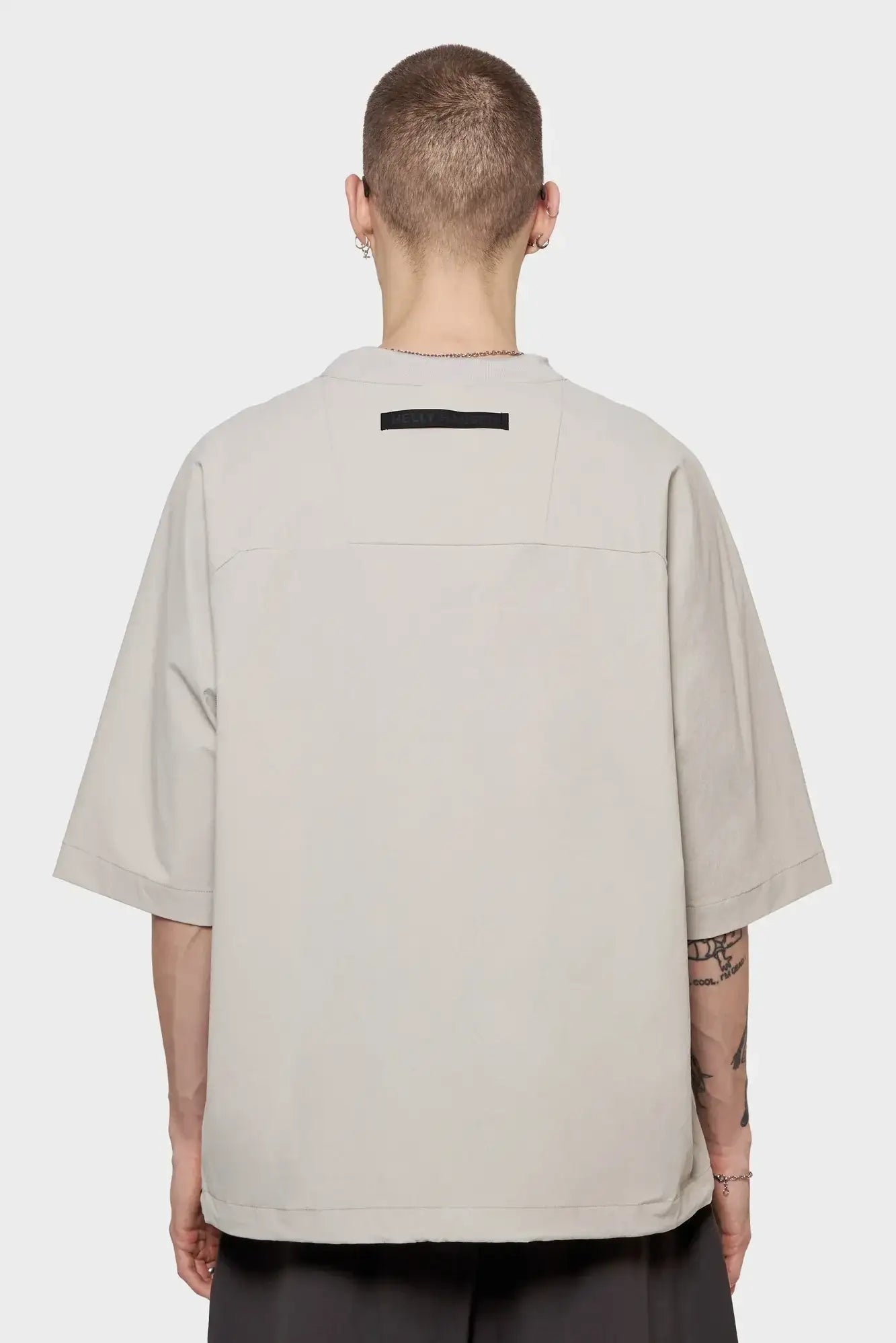 WOVEN T-SHIRT gray