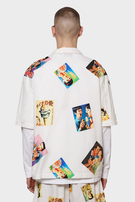 meskie#@Koszula AISUKURIMU SHIRT SS multikolorowa
