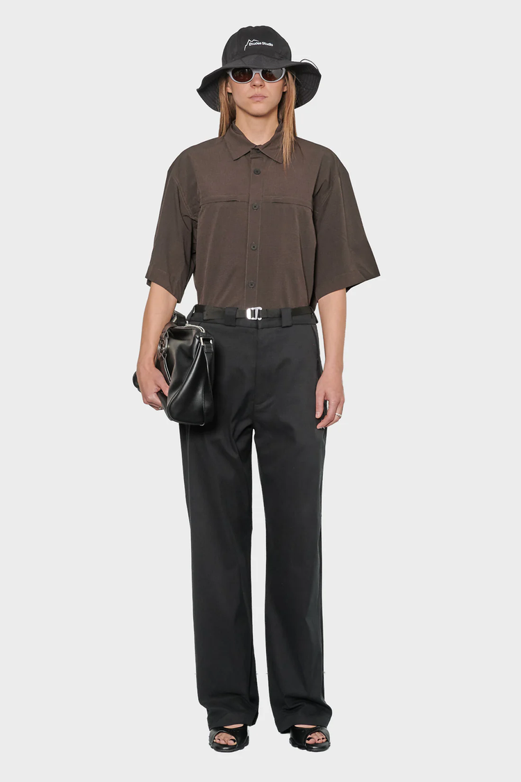 damskie#@Spodnie BUCKLE CHINO czarne