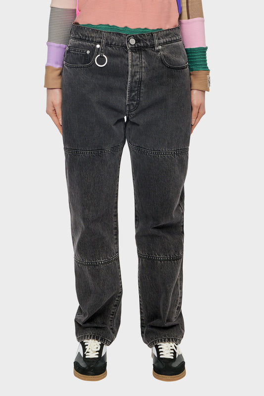 damskie#@Spodnie REGULAR JEANS PANT czarne