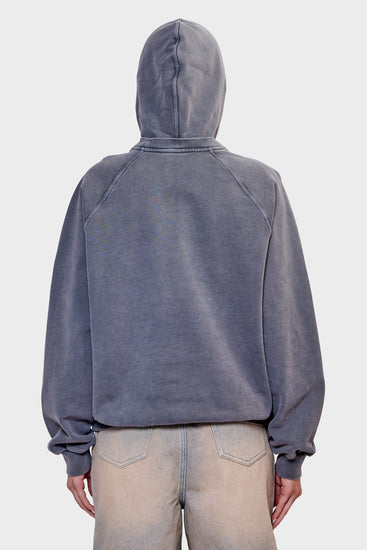 damskie#@Bluza DOUBLE HOODIE szara