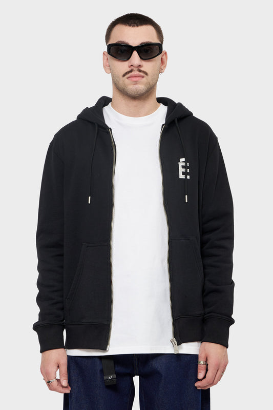 meskie#@Bluza REGULAR ZIP E czarna