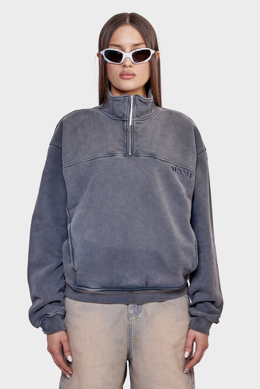 damskie#@Bluza HIGHNECK TRACKSUIT W ZIP Szara