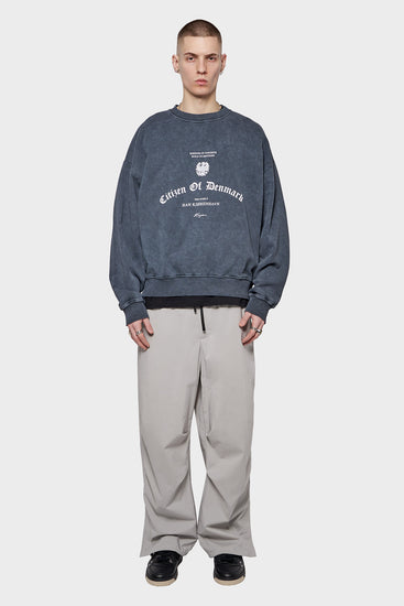 meskie#@Bluza CITIZEN PRINTED CREWNECK szara