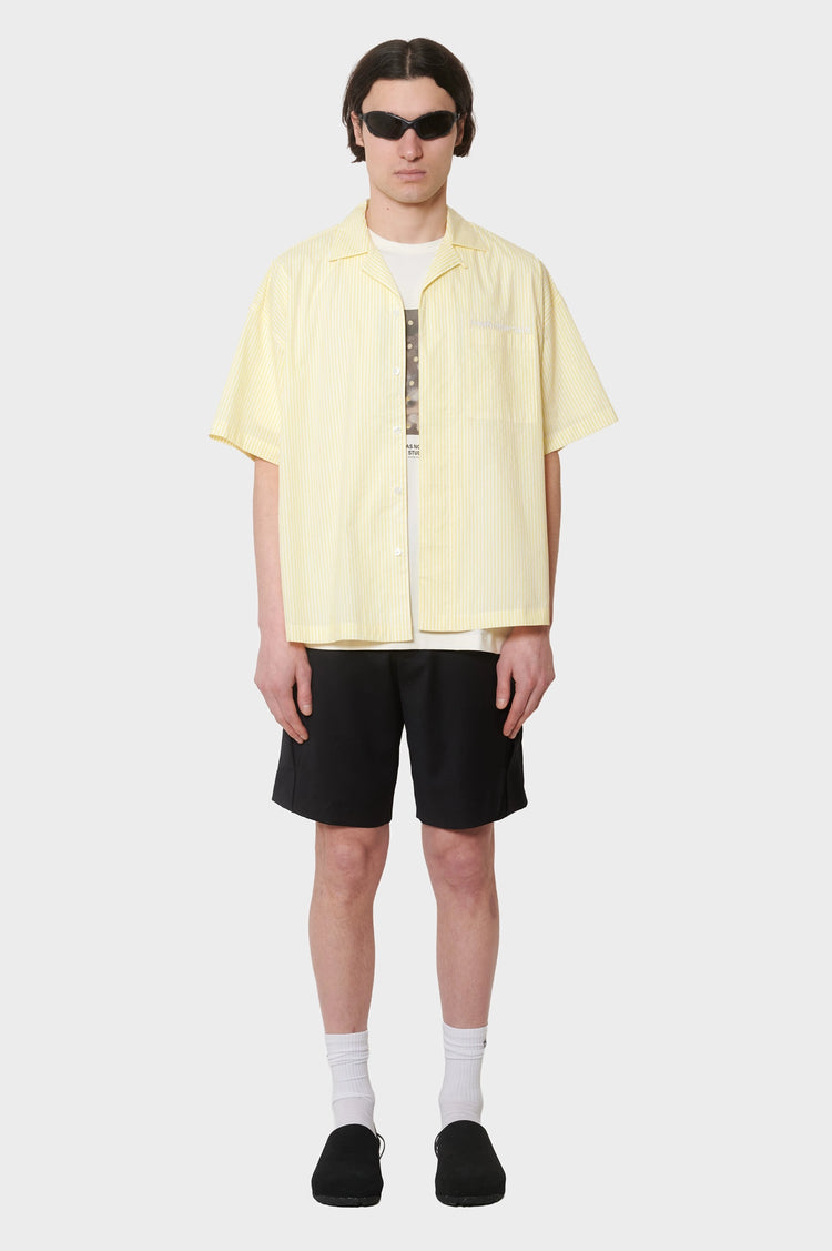 Koszula WIJK SHIRT SHORT SLEEVES żółta