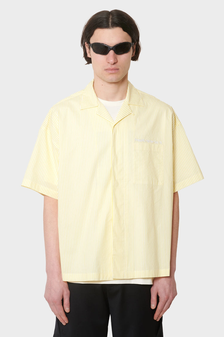 Koszula WIJK SHIRT SHORT SLEEVES żółta