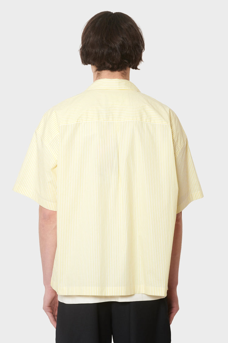 Koszula WIJK SHIRT SHORT SLEEVES żółta