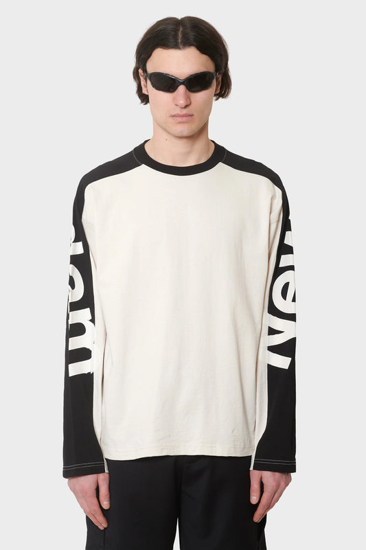 meskie#@Longsleeve NAME LONGSLEEVE piaskowo-czarny