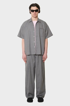 Koszula WIJK SHIRT WOOL szara
