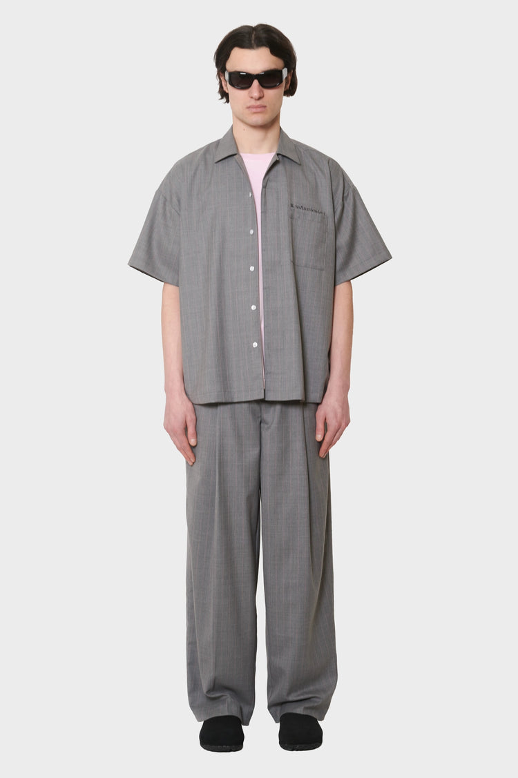 meskie#@Koszula WIJK SHIRT WOOL szara