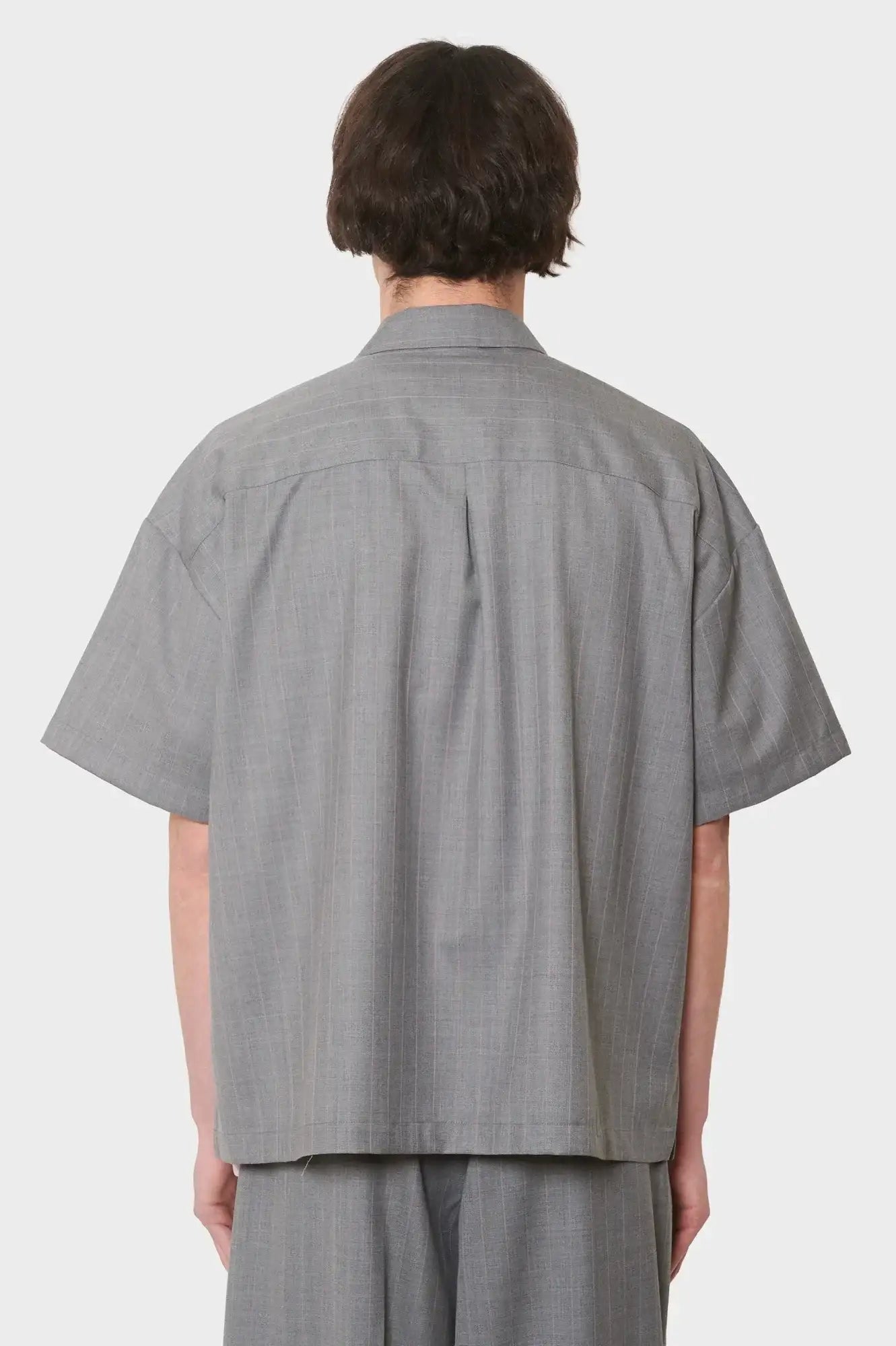 meskie#@Koszula WIJK SHIRT WOOL szara