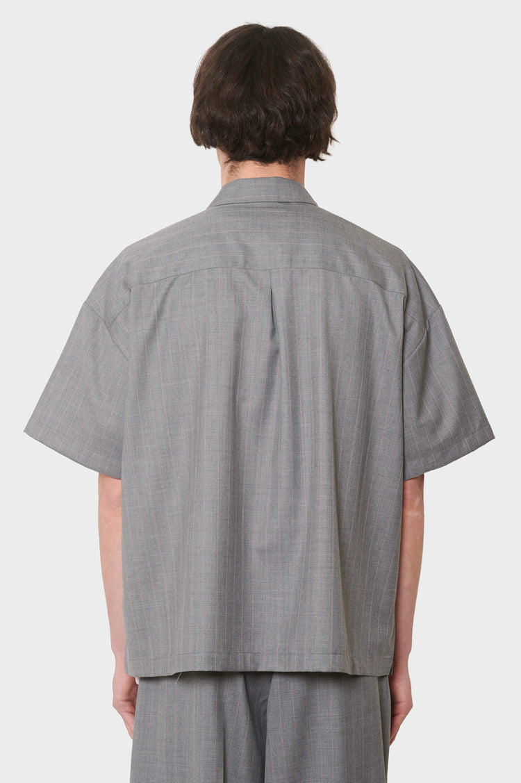 meskie#@Koszula WIJK SHIRT WOOL szara