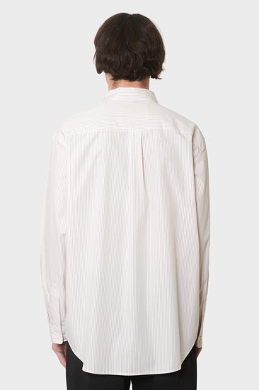 meskie#@Koszula BEACH SHIRT biało-brążowa