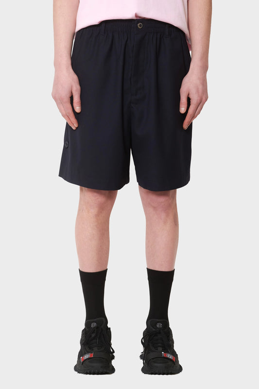 meskie#@Szorty WOOL TRACK SHORTS granatowe