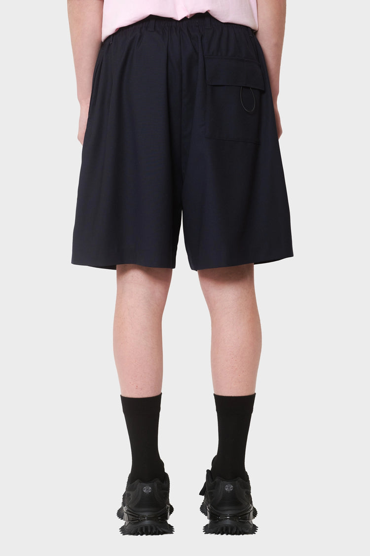 meskie#@Szorty WOOL TRACK SHORTS granatowe