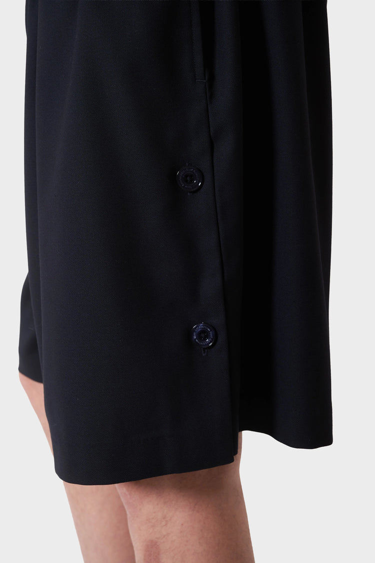 Szorty WOOL TRACK SHORTS granatowe