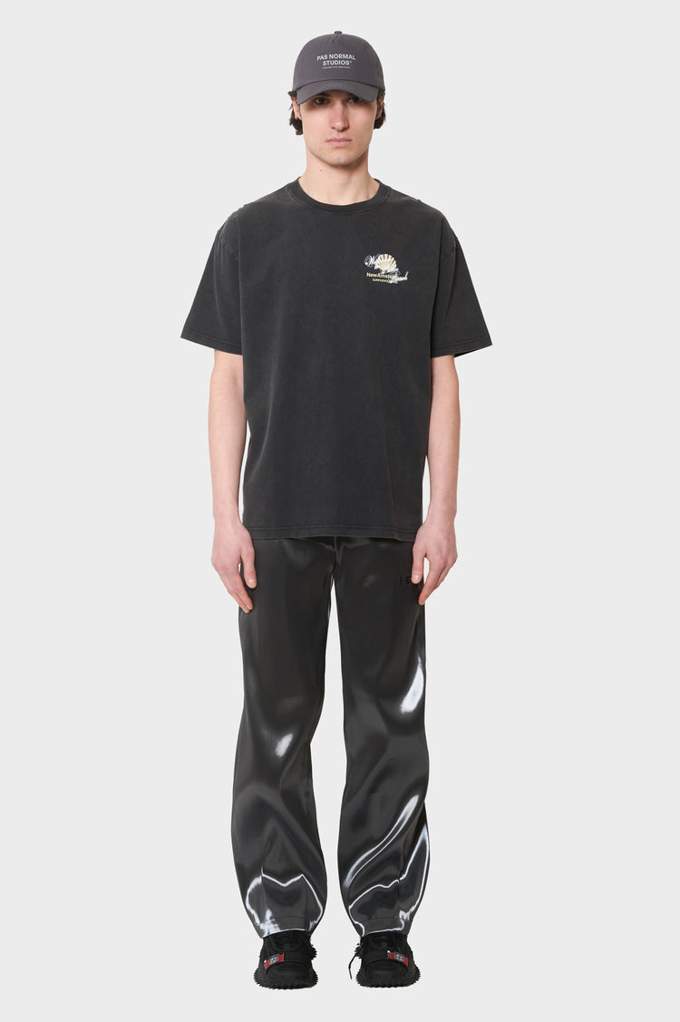 meskie#@Koszulka WELCOME TO PALMBEACH czarna