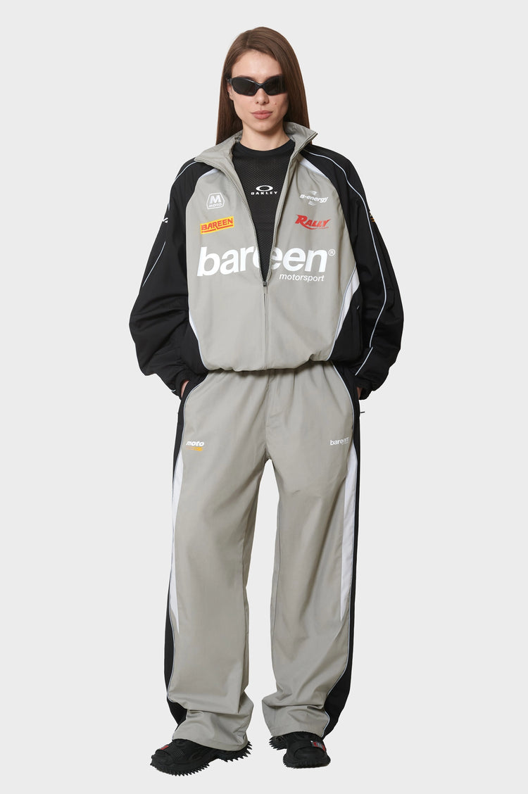 damskie#@Kurtka OVERSIZE TRACK JACKET szara