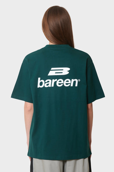 damskie#@Koszulka BOX FIT T-SHIRT zielona