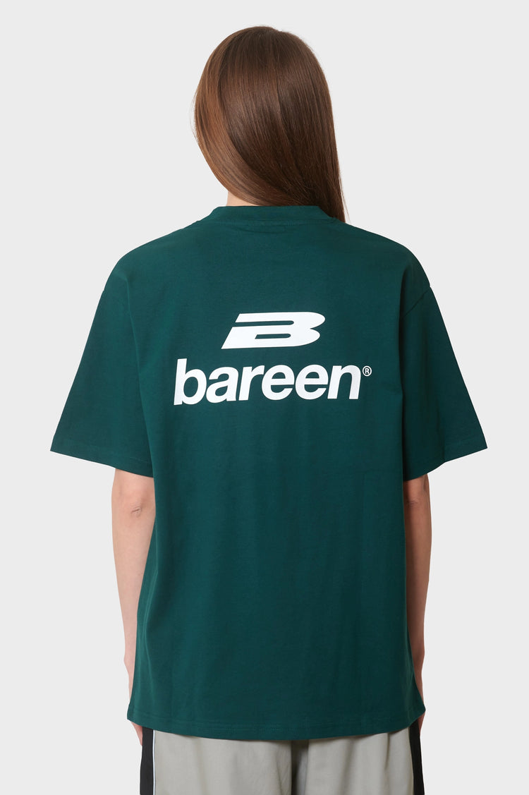 damskie#@Koszulka BOX FIT T-SHIRT zielona