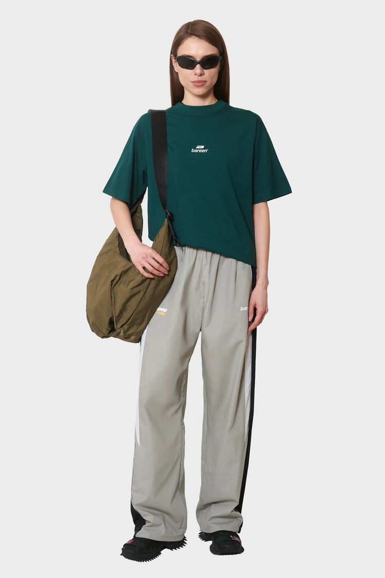 damskie#@Koszulka BOX FIT T-SHIRT zielona