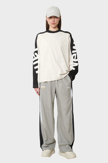 damskie#@Longsleeve NAME LONGSLEEVE piaskowo-czarny