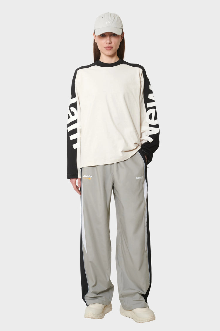 damskie#@Longsleeve NAME LONGSLEEVE piaskowo-czarny