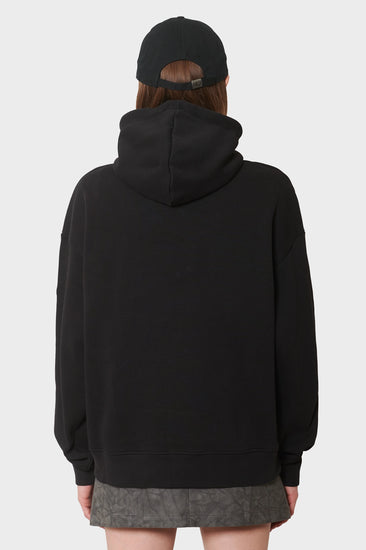 damskie#@Bluza PLATE HOODIE czarna