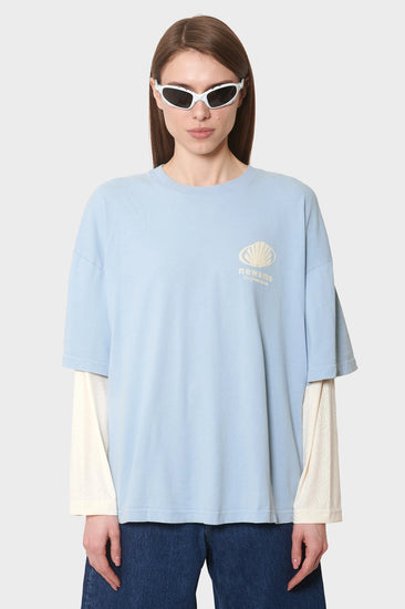 damskie#@Longsleeve CORPORATE LOGO niebieski